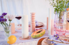 Load image into Gallery viewer, Ridge pillar candle Pair